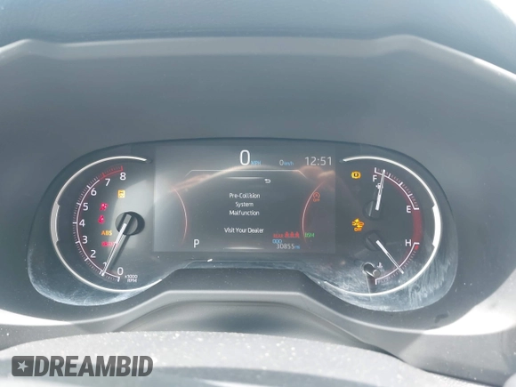 2023 Toyota RAV4 XLE Premium with VIN 2T3A1RFV3PW354030, listed as a IAAI auction lot 42476199 with 30,855 mi miles and . Bid and sale history available at DreamBid. Image 7.
