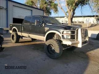 2008 Ford F-250 XL with VIN 1FTSW21R58ED14886, listed as a Copart auction lot 60866345 with 141,980 mi miles and Salvage title. Bid and sale history available at DreamBid. Image 4.