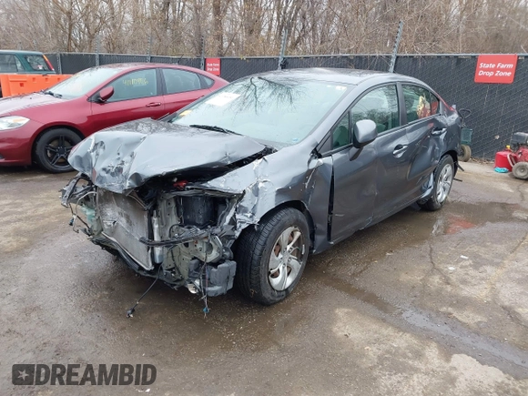 2013 Honda Civic LX z VIN 19XFB2F52DE018337, wystawiony jako IAAI lot #41186651 z przebiegiem 171 348 mil mil oraz . Historia ofert i sprzedaży dostępna na DreamBid. Obrazek 18.