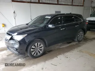 2014 Acura MDX Technology with VIN 5FRYD4H48EB035575, listed as a Copart auction lot 55239285 with 167,120 mi miles and Salvage title. Bid and sale history available at DreamBid. Image 1.