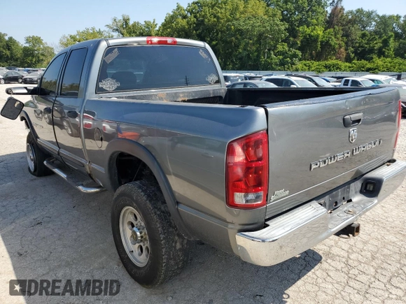 2005 Dodge 2500 SLT with VIN 3D7KS28D35G902298, listed as a Copart auction lot 46449835 with 260,051 mi miles and Non Repairable. Bid and sale history available at DreamBid. Image 2.