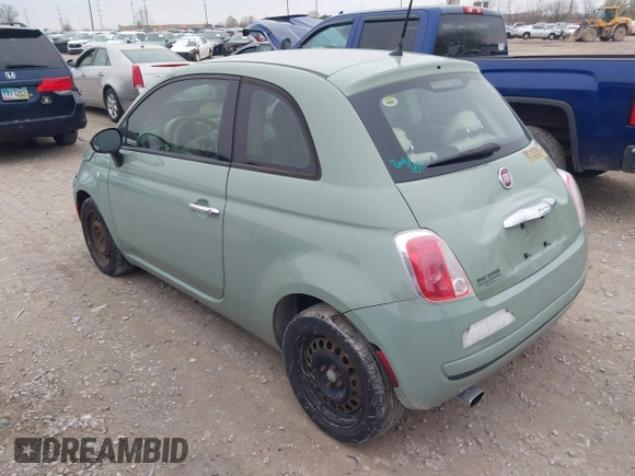 2013 FIAT 500 Pop with VIN 3C3CFFAR4DT749733, listed as a IAAI auction lot 42012326 with 110,712 mi miles. Bid and sale history available at carsss.com. Image 3.