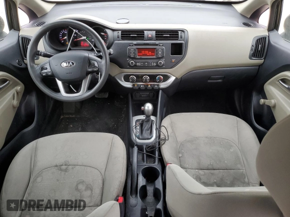 2014 Kia Rio LX with VIN KNADM4A32E6400150, listed as a Copart auction lot 43740215 with 168,310 mi miles and Salvage Title. Bid and sale history available at carsss.com. Image 8.