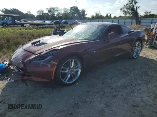 2019 Chevrolet Corvette 3LT with VIN 1G1YF2D70K5103549, listed as a Copart auction lot 71761584 with 25,841 mi miles and Salvage Title. Bid and sale history available at carsss.com. Image 1.