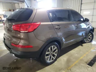 2014 Kia Sportage LX with VIN KNDPBCAC3E7629432, listed as a Copart auction lot 42321785 with 0 mi miles and Salvage Title. Bid and sale history available at carsss.com. Image 3.