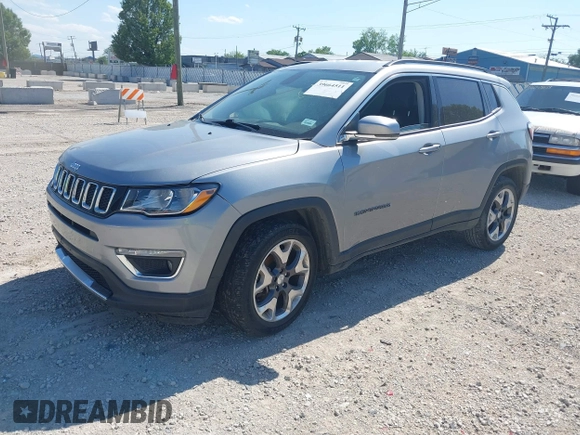 2020 Jeep Compass Limited with VIN 3C4NJCCB2LT179702, listed as a IAAI auction lot 39664511 with 85,090 mi miles and . Bid and sale history available at DreamBid. Image 16.