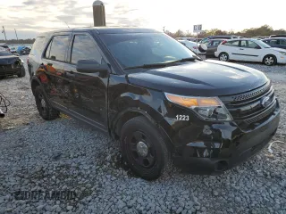 2015 Ford Utility Police Interceptor with VIN 1FM5K8AR3FGA21223, listed as a Copart auction lot 83549804 with 100,974 mi miles and Salvage Title. Bid and sale history available at carsss.com. Image 4.