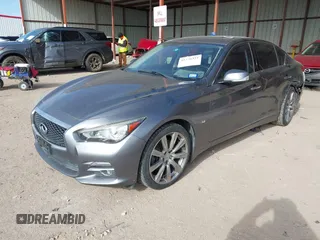 2014 Infiniti Q50 Premium with VIN JN1BV7AR1EM701665, listed as a IAAI auction lot 41276373 with 113,820 mi miles. Bid and sale history available at carsss.com. Image 17.