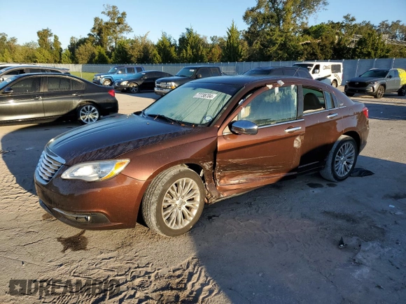 2012 Chrysler 200 Limited with VIN 1C3CCBCB3CN293031, listed as a Copart auction lot 77738704 with 130,398 mi miles and Salvage Title. Bid and sale history available at DreamBid. Image 1.