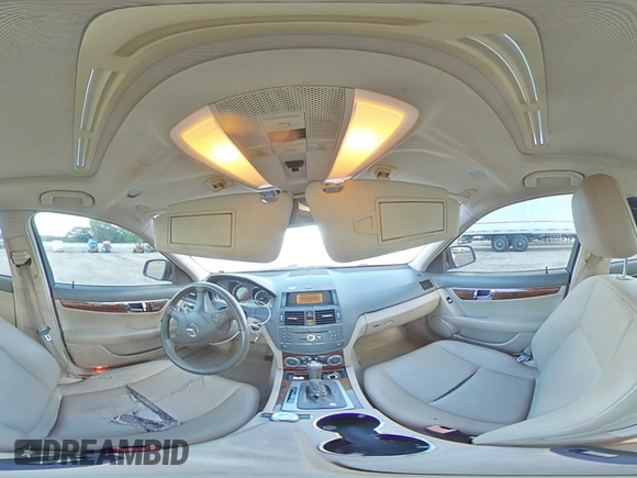 2009 Mercedes-Benz C 300 Sport with VIN WDDGF54X39R053551, listed as a Copart auction lot 62037465 with 175,372 mi miles and Salvage title. Bid and sale history available at DreamBid. Image 14.