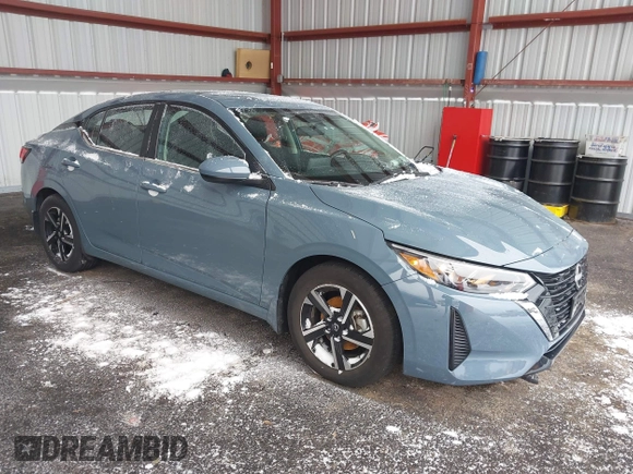 2024 Nissan Sentra SV with VIN 3N1AB8CV3RY206830, listed as a IAAI auction lot 41203963 with 306 mi miles. Bid and sale history available at carsss.com. Image 1.