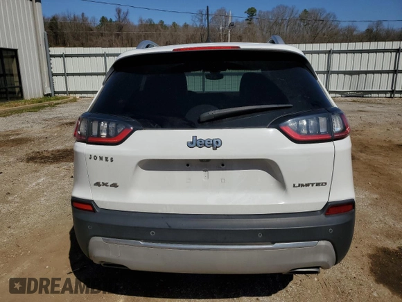 2019 Jeep Cherokee Limited with VIN 1C4PJMDX0KD126347, listed as a Copart auction lot 48486885 with 111,061 mi miles and Salvage title. Bid and sale history available at DreamBid. Image 6.
