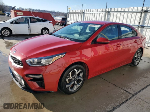 2021 Kia Forte LXS with VIN 3KPF24AD2ME305980, listed as a Copart auction lot 48916325 with 111,688 mi miles and Salvage Title. Bid and sale history available at carsss.com. Image 1.