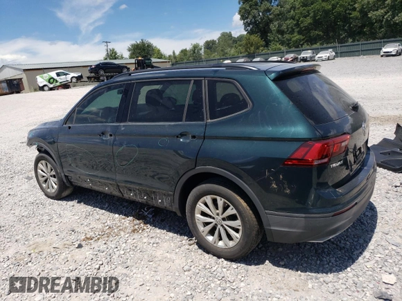 2018 Volkswagen Tiguan S with VIN 3VV0B7AX4JM042248, listed as a Copart auction lot 65202625 with 102,021 mi miles and Salvage title. Bid and sale history available at DreamBid. Image 2.