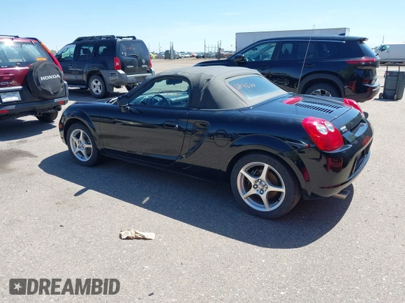 2003 Toyota MR2 with VIN JTDFR320530058205, listed as a IAAI auction lot 42184538 with 112,933 mi miles and . Bid and sale history available at DreamBid. Image 3.