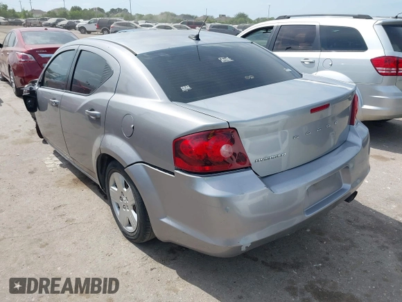 2014 Dodge Avenger SE with VIN 1C3CDZAB9EN143677, listed as a IAAI auction lot 42068802 with 142,134 mi miles and . Bid and sale history available at DreamBid. Image 3.