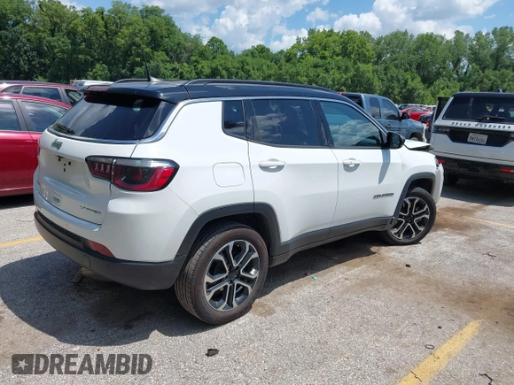 2024 Jeep Compass Limited с VIN 3C4NJDCN1RT595118, выставлен на аукционе IAAI как лот 42666248 с пробегом 42 342 миль миль и . История ставок и продаж доступна на DreamBid. Изображение 4.