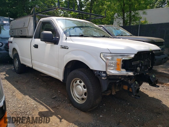 2018 Ford F-150 XL with VIN 1FTMF1EB7JKD76944, listed as a Copart auction lot 59559195 with 133,460 mi miles and Salvage title. Bid and sale history available at DreamBid. Image 4.