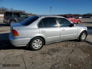 1996 Honda Civic EX with VIN 1HGEJ8644TL027704, listed as a Copart auction lot 88506285 with 296,127 mi miles and Salvage Title. Bid and sale history available at carsss.com. Image 3.