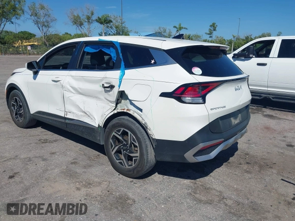 2023 Kia Sportage LX with VIN KNDPU3AF6P7125111, listed as a IAAI auction lot 41853200 with 46,353 mi miles and . Bid and sale history available at carsss.com. Image 3.