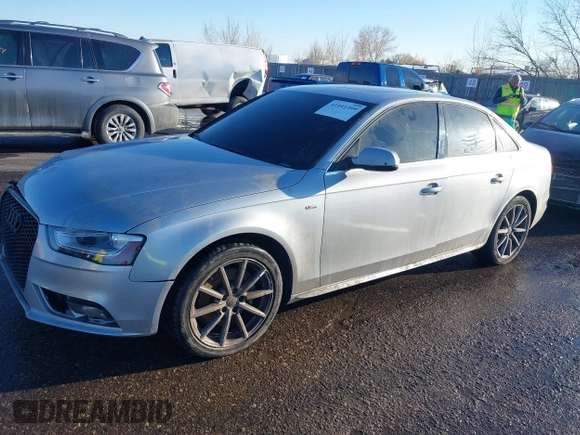 2015 Audi A4 Premium with VIN WAUBFAFL0FN005545, listed as a IAAI auction lot 41441399 with 112,478 mi miles. Bid and sale history available at carsss.com. Image 14.