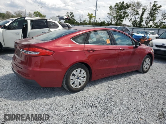 2019 Ford Fusion S with VIN 3FA6P0G75KR246995, listed as a Copart auction lot 50477645 with 79,492 mi miles and Salvage Title. Bid and sale history available at DreamBid. Image 3.
