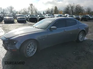2007 Maserati Quattroporte with VIN ZAMFE39A370031208, listed as a Copart auction lot 84971624 with 109,493 mi miles and Salvage Title. Bid and sale history available at carsss.com. Image 1.
