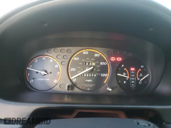 2001 Honda CR-V LX with VIN JHLRD28451S006593, listed as a Copart auction lot 75269894 with 169,038 mi miles and Non Repairable. Bid and sale history available at carsss.com. Image 9.