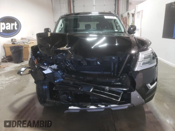 2022 Nissan Armada SV with VIN JN8AY2AC4N9162948, listed as a Copart auction lot 80630064 with 53,724 mi miles and Salvage Title. Bid and sale history available at carsss.com. Image 5.