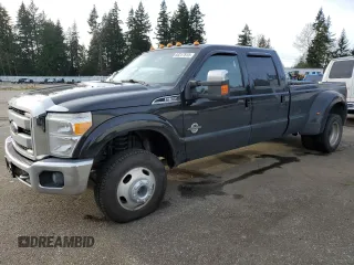 2015 Ford F-350 Lariat with VIN 1FT8W3DT2FEA91257, listed as a Copart auction lot 88317515 with 129,924 mi miles and Salvage title. Bid and sale history available at DreamBid. Image 1.
