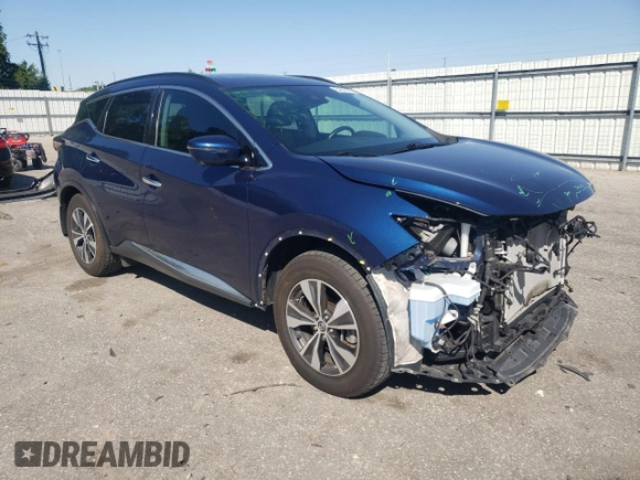 2020 Nissan Murano SV with VIN 5N1AZ2BS5LN173617, listed as a Copart auction lot 54603575 with 46,400 mi miles and Salvage title. Bid and sale history available at DreamBid. Image 4.