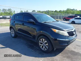 2016 Kia Sportage LX with VIN KNDPB3AC3G7810694, listed as a IAAI auction lot 42005318 with 118,283 mi miles. Bid and sale history available at carsss.com. Image 1.