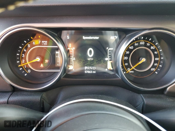 2021 Jeep Wrangler Unlimited 80th Anniversary with VIN 1C4HJXDN8MW526846, listed as a Copart auction lot 82920884 with 57,863 mi miles and Salvage title. Bid and sale history available at DreamBid. Image 9.