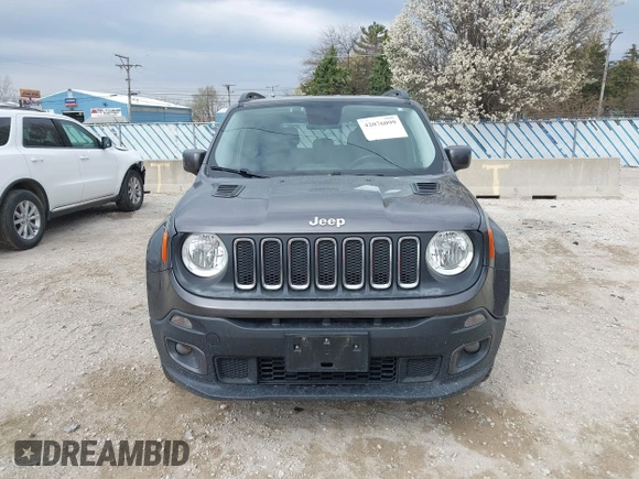 2017 Jeep Renegade Latitude with VIN ZACCJBBB0HPE88196, listed as a IAAI auction lot 42076789 with 127,008 mi miles. Bid and sale history available at carsss.com. Image 12.