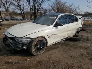 2015 BMW M3 with VIN WBS3C9C51FJ276344, listed as a Copart auction lot 43213995 with 0 mi miles and Salvage Title. Bid and sale history available at carsss.com. Image 1.