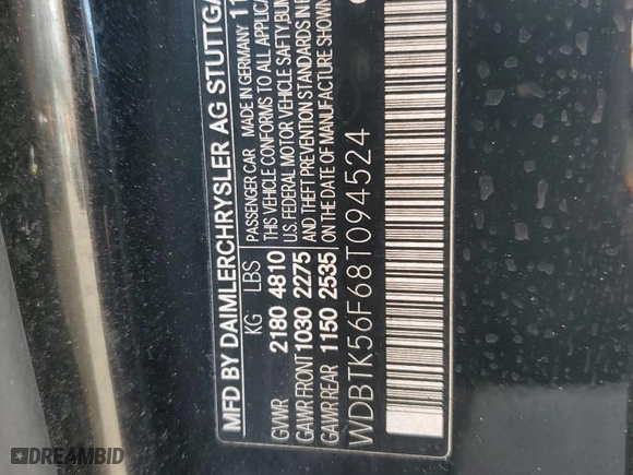 2008 Mercedes-Benz CLK-Class 3.5L with VIN WDBTK56F68T094524, listed as a Copart auction lot 46227185 with 160,425 mi miles and Clean Title. Bid and sale history available at carsss.com. Image 12.