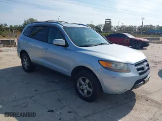 2007 Hyundai Santa Fe GLS with VIN 5NMSG13D27H090044, listed as a IAAI auction lot 41510872 with 168,172 mi miles. Bid and sale history available at carsss.com. Image 1.