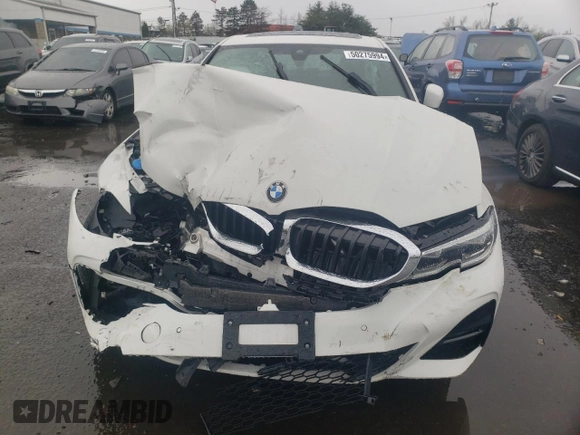 2021 BMW 3 Series 330i xDrive with VIN WBA5R7C03MFK53846, listed as a Copart auction lot 50275994 with 0 mi miles. Bid and sale history available at carsss.com. Image 5.