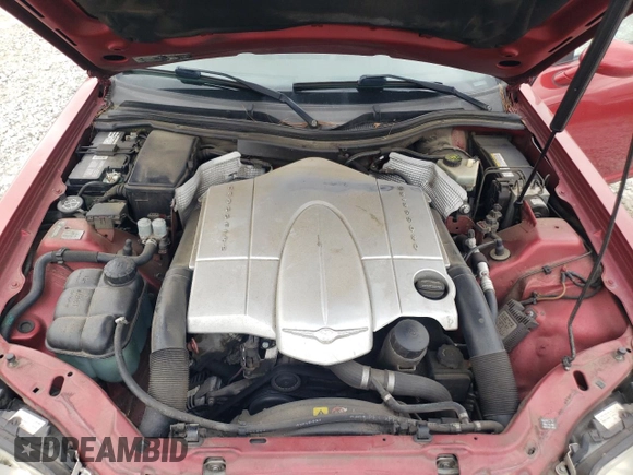 2005 Chrysler Crossfire Limited with VIN 1C3AN65LX5X044621, listed as a Copart auction lot 51674255 with 142,026 mi miles and Salvage Title. Bid and sale history available at DreamBid. Image 11.