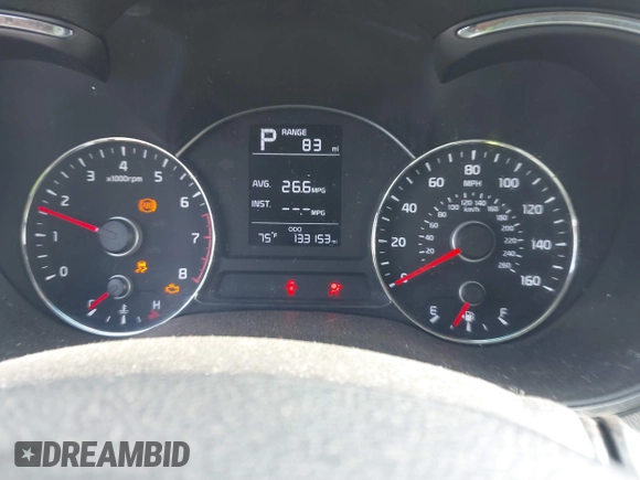 2017 Kia Forte LX with VIN 3KPFK4A75HE106261, listed as a IAAI auction lot 41830740 with 133,153 mi miles. Bid and sale history available at carsss.com. Image 7.