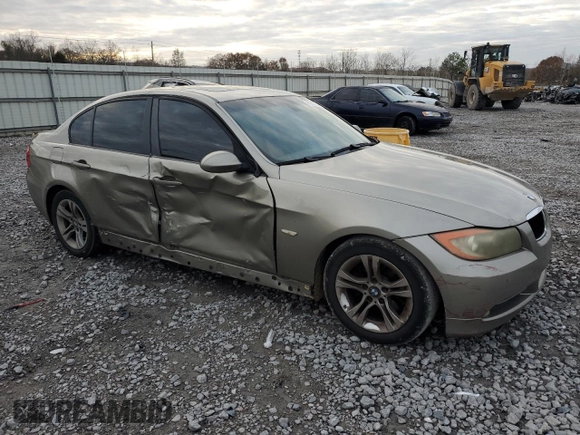 2008 BMW 3 Series 328i with VIN WBAVA37508NL51654, listed as a Copart auction lot 85218154 with 169,260 mi miles and Salvage Title. Bid and sale history available at DreamBid. Image 4.