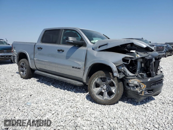 2024 Ram 1500 Big Horn with VIN 1C6SRFFT0RN179540, listed as a Copart auction lot 52899215 with 14,639 mi miles and Salvage title. Bid and sale history available at DreamBid. Image 4.