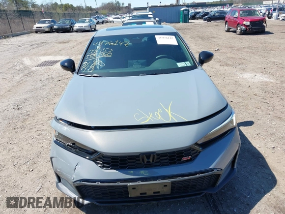 2025 Honda Civic Si with VIN 2HGFE1E54SH474457, listed as a IAAI auction lot 41978147 with 1,558 mi miles and . Bid and sale history available at DreamBid. Image 12.
