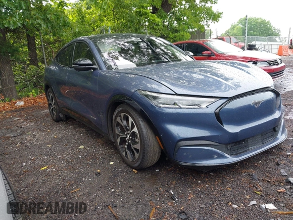2021 Ford Mustang Mach-E Premium z VIN 3FMTK3RM1MMA06290, wystawiony jako IAAI lot #42200662 z przebiegiem 78 084 mil mil oraz . Historia ofert i sprzedaży dostępna na DreamBid. Obrazek 1.