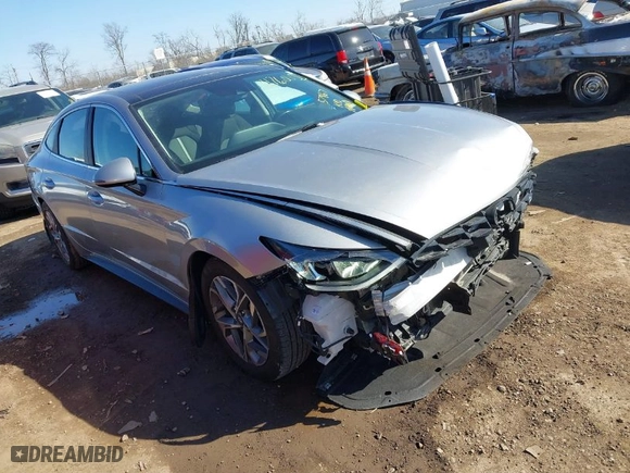 2020 Hyundai Sonata SEL with VIN 5NPEF4JA0LH039052, listed as a IAAI auction lot 41760055 with 57,867 mi miles. Bid and sale history available at carsss.com. Image 1.