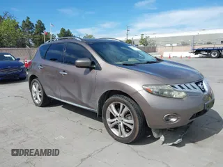 2009 Nissan Murano SL with VIN JN8AZ18W99W128700, listed as a IAAI auction lot 42021096 with 209,751 mi miles and . Bid and sale history available at DreamBid. Image 1.