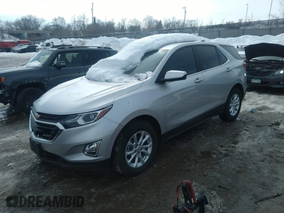 2021 Chevrolet Equinox LT with VIN 3GNAXUEV5MS129529, listed as a IAAI auction lot 35744551 with 25,445 mi miles and . Bid and sale history available at DreamBid. Image 2.