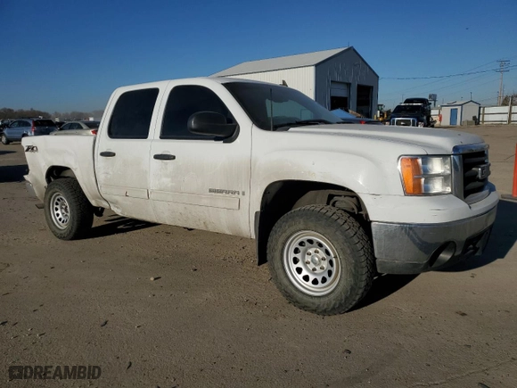 2008 GMC Sierra 1500 SLE1 with VIN 3GTEK13J68G255690, listed as a Copart auction lot 42337755 with 184,057 mi miles and Salvage Title. Bid and sale history available at carsss.com. Image 4.