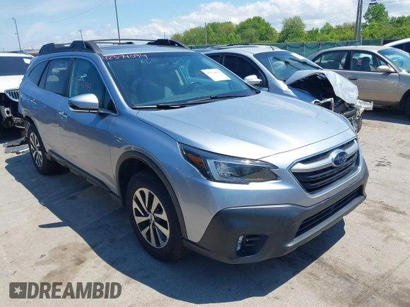 2020 Subaru Outback Premium with VIN 4S4BTAEC2L3226595, listed as a IAAI auction lot 42374094 with 57,369 mi miles and . Bid and sale history available at DreamBid. Image 1.