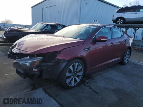 2013 Kia Optima SX with VIN 5XXGR4A65DG136854, listed as a Copart auction lot 44851255 with 139,801 mi miles and Salvage Title. Bid and sale history available at carsss.com. Image 1.